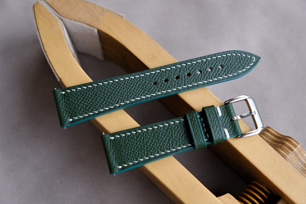 green epsom leather watch strap – photo 3