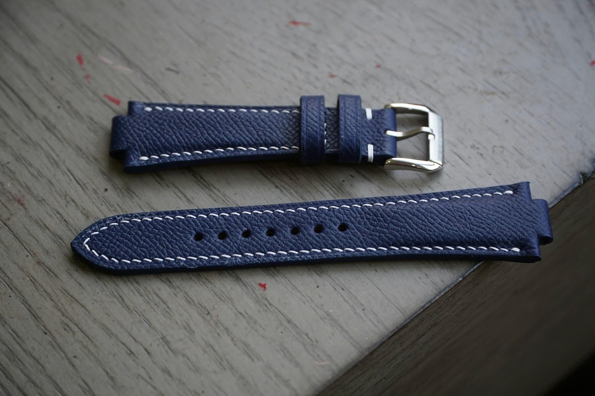navy blue epsom leather watch strap – photo 3