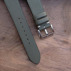olive swift leather watch strap – photo 3