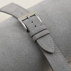 light grey suede leather watch strap – photo 3