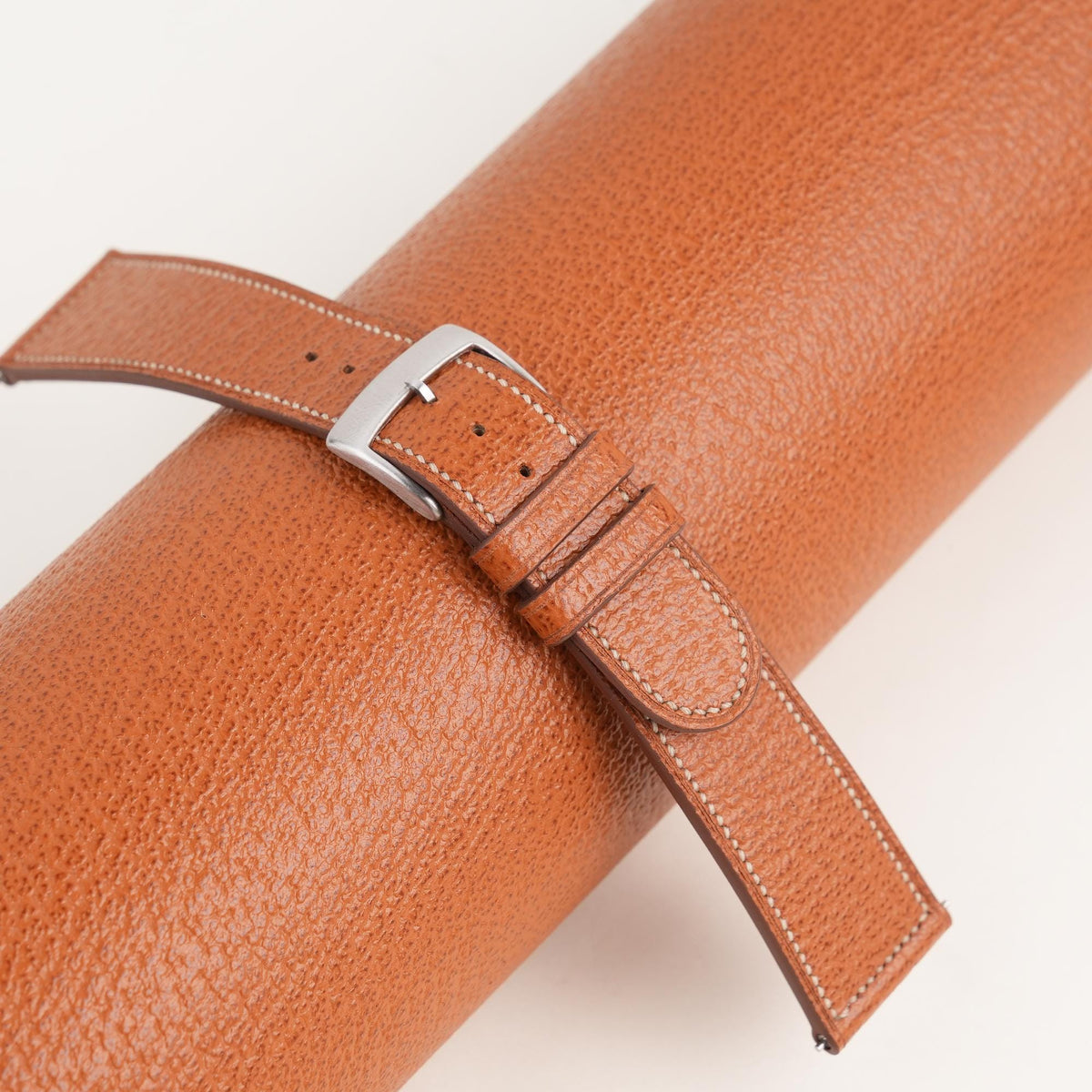 cognac peccary leather watch strap – photo 3