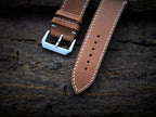 tan brown vachetta leather watch strap – photo 3