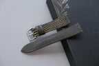 olive green lizard leather watch strap – photo 3