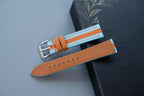 blue & orange epsom leather watch strap – photo 3