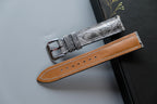gray ostrich leather watch strap – photo 3