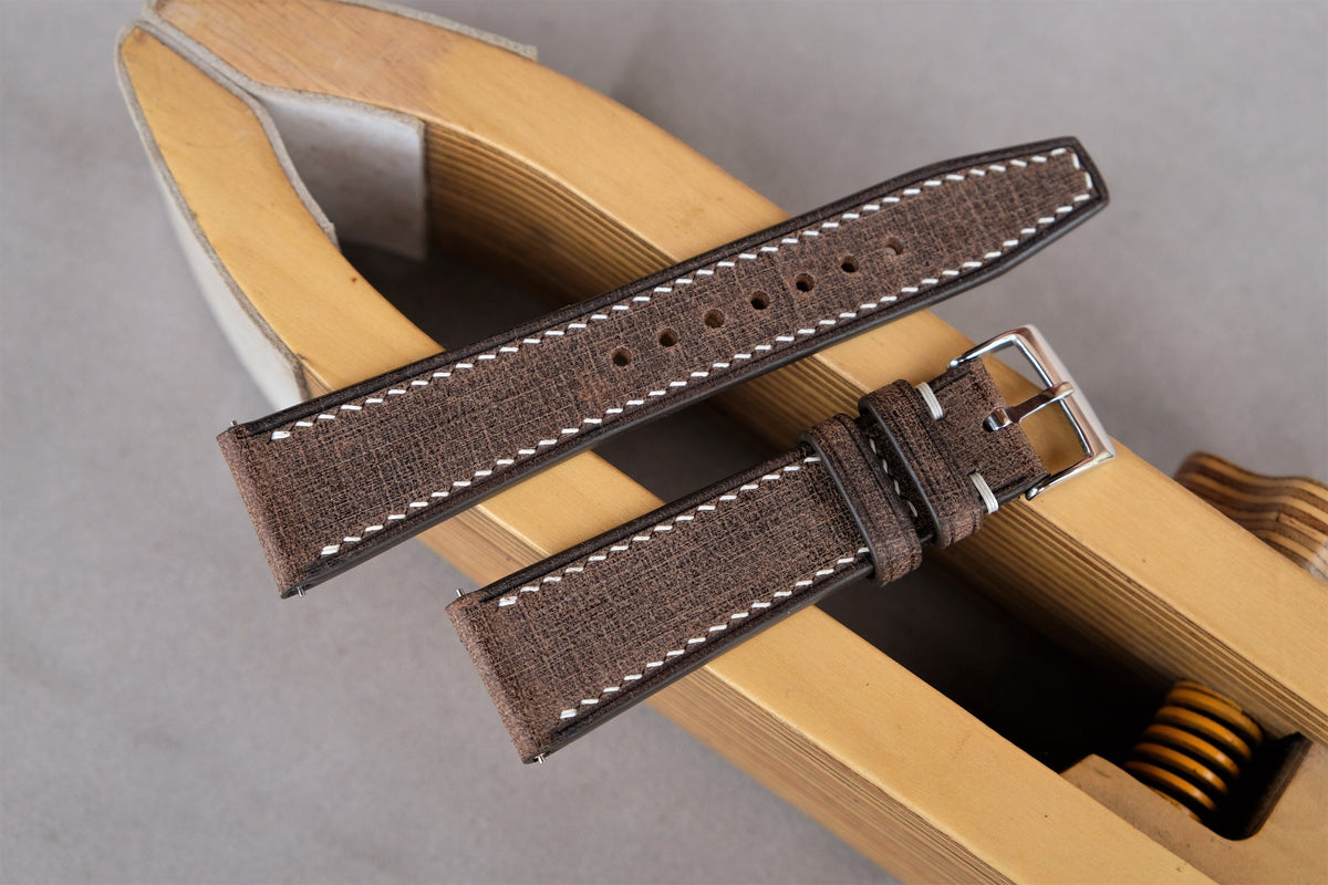 brown babele leather watch strap – photo 3