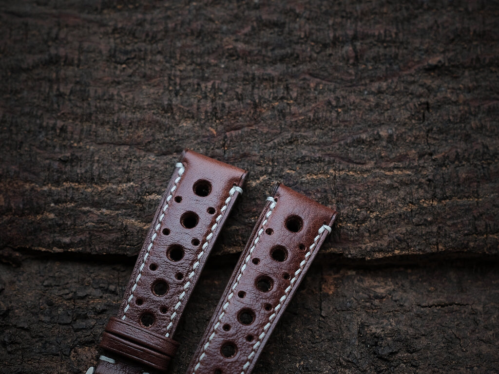 brown vachetta leather watch strap – photo 3