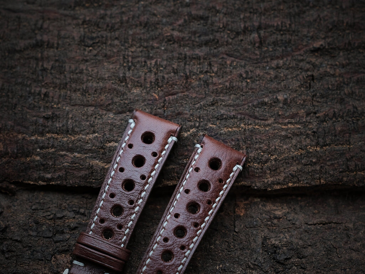 brown vachetta leather watch strap – photo 3