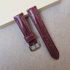 bordeaux lizard leather watch strap – photo 3