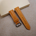 yellow & tan pueblo leather watch strap – photo 3