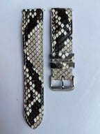 black gray python leather watch strap – photo 3