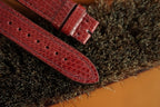 red lizard leather watch strap – photo 3