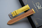 yellow epsom leather watch strap – photo 3