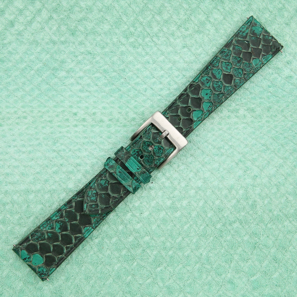 green python leather watch strap – photo 3