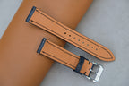 dark blue saffiano leather watch strap – photo 3