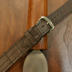 brown alligator leather watch strap – photo 3