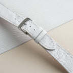 white sailcloth rubber leather watch strap – photo 3