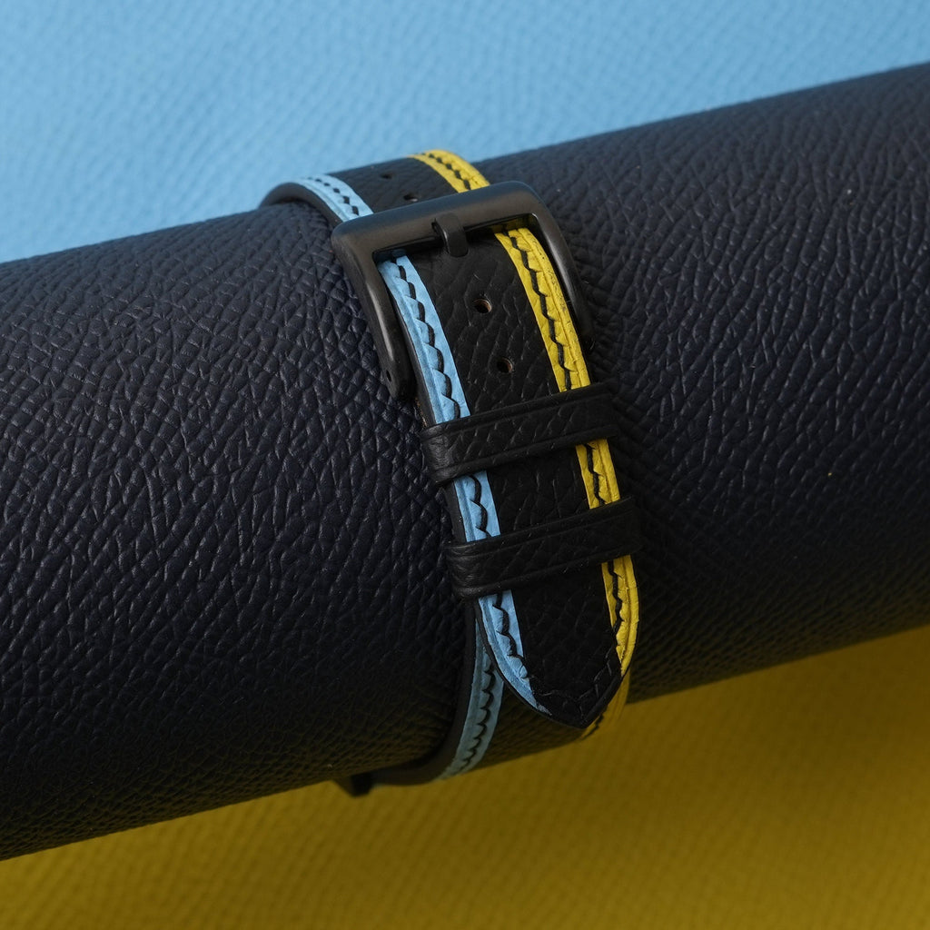 black turquoise epsom leather watch strap – photo 3
