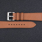 golden brown saffiano leather watch strap – photo 3