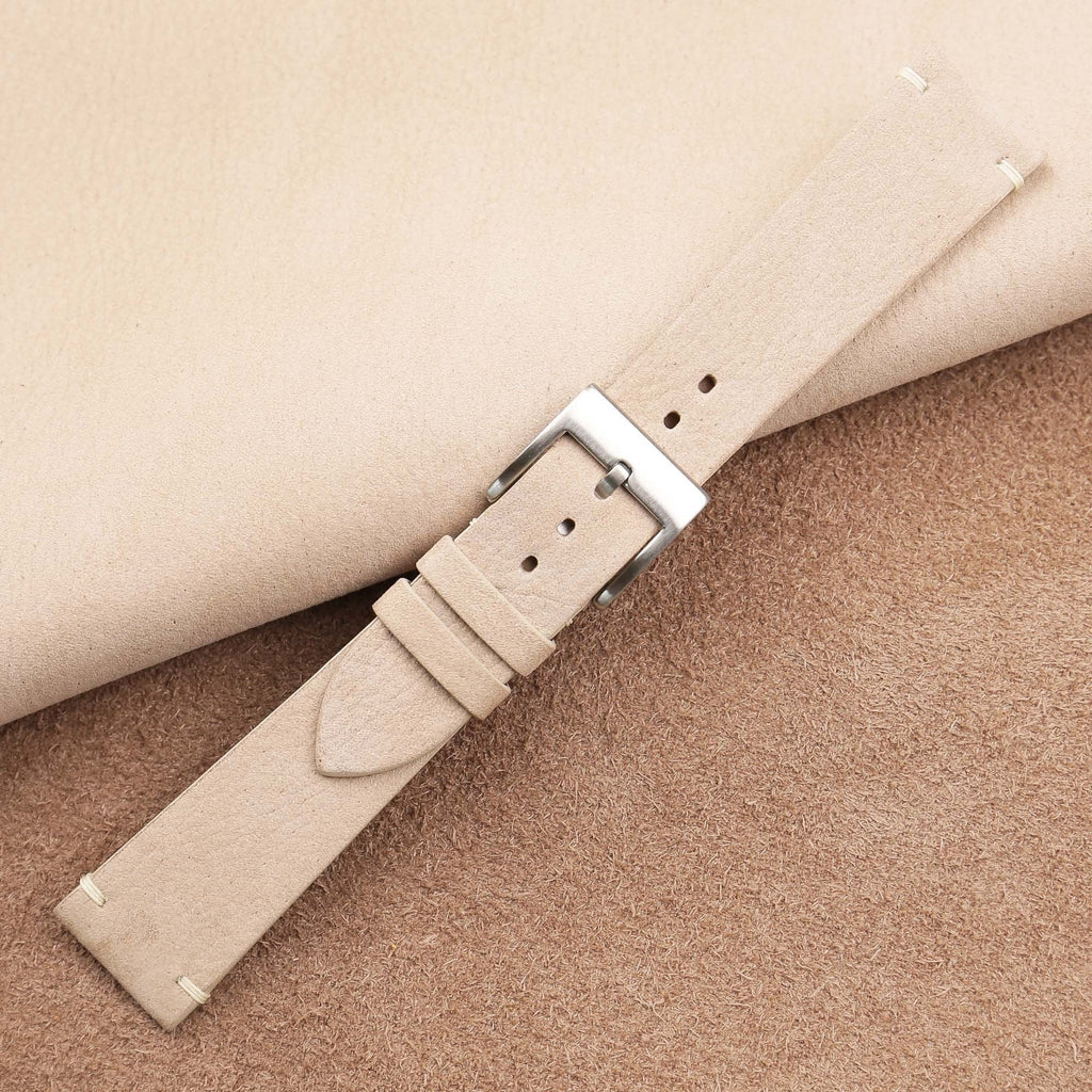 cream nubuck leather watch strap – photo 3