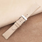 cream nubuck leather watch strap – photo 3