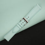 turquoise blue saffiano leather watch strap – photo 3