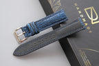 blue shark leather watch strap – photo 3