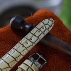 white alligator leather watch strap – photo 3