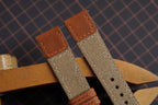 etoupe canvas leather watch strap – photo 3