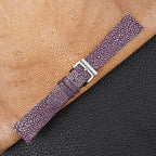 violet stingray leather watch strap – photo 3
