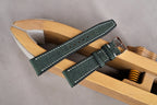dark green babele leather watch strap – photo 3