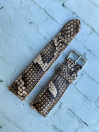 gray python leather watch strap – photo 3