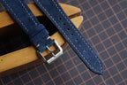 navy suede leather watch strap – photo 3