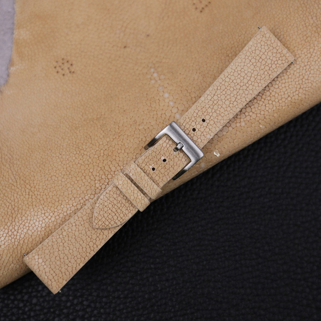 sand stingray leather watch strap – photo 3