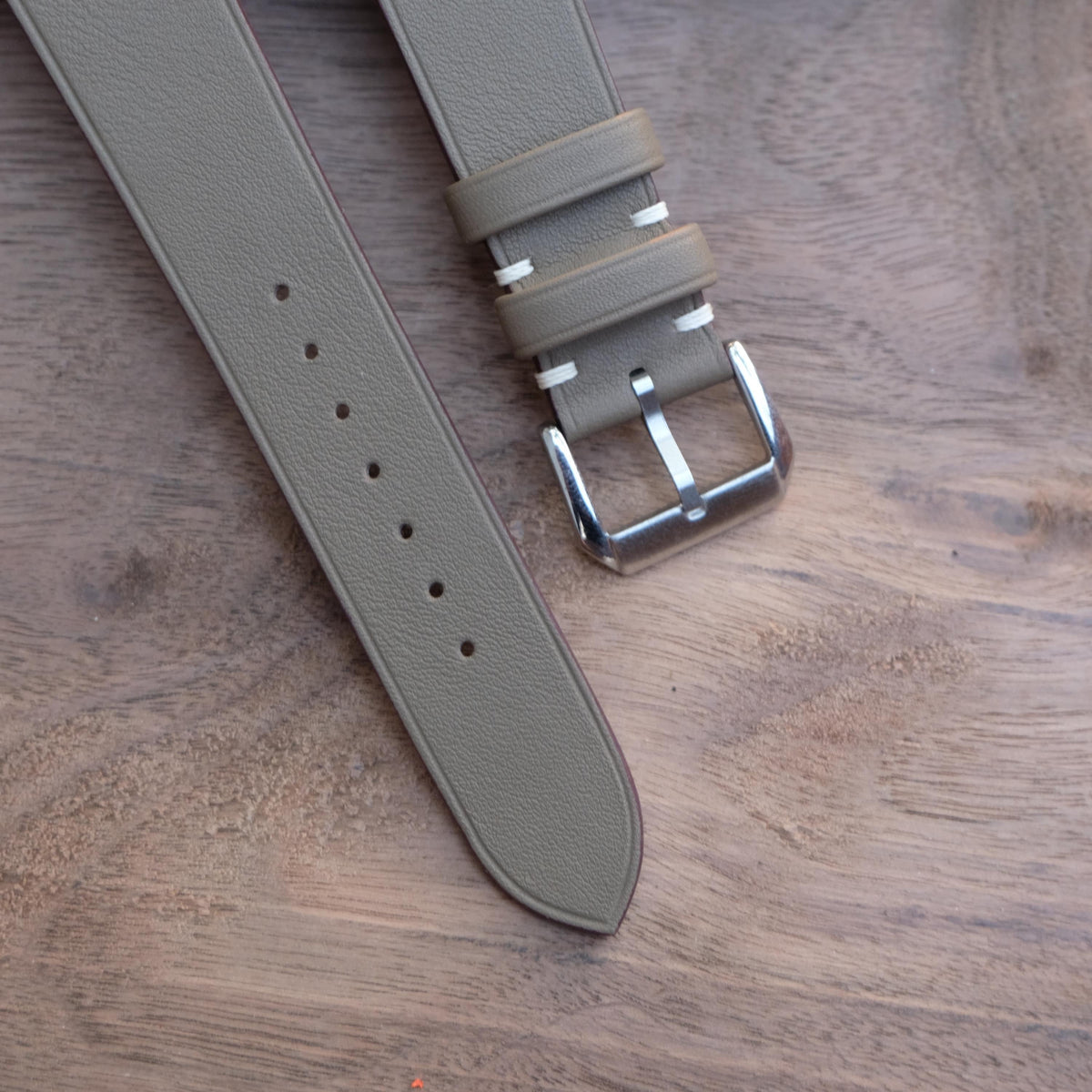 taupe swift leather watch strap – photo 3
