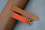 orange saffiano leather watch strap – photo 3