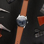 golden brown saffiano leather watch strap – photo 4