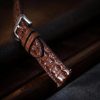 brown alligator leather watch strap – photo 4