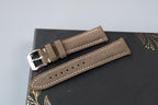 gray suede leather watch strap – photo 4