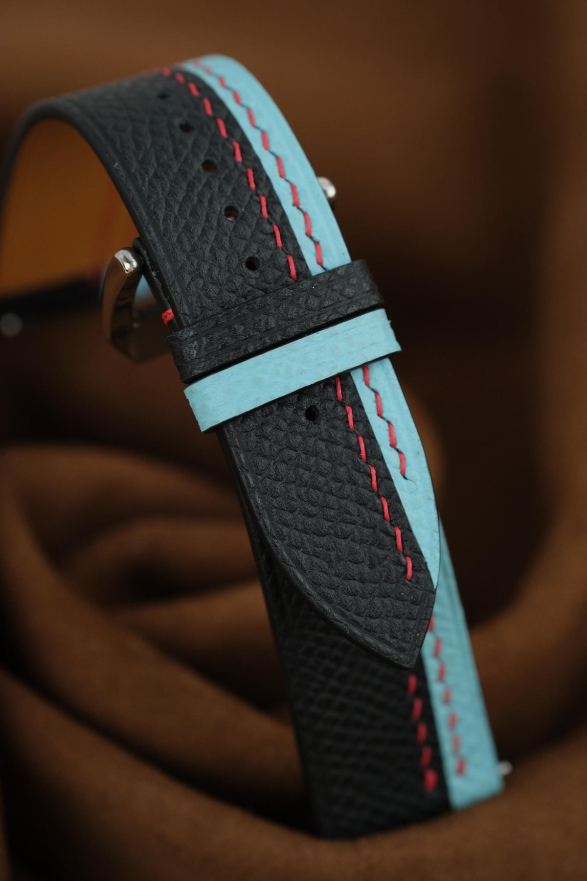 black & blue epsom leather watch strap – photo 4