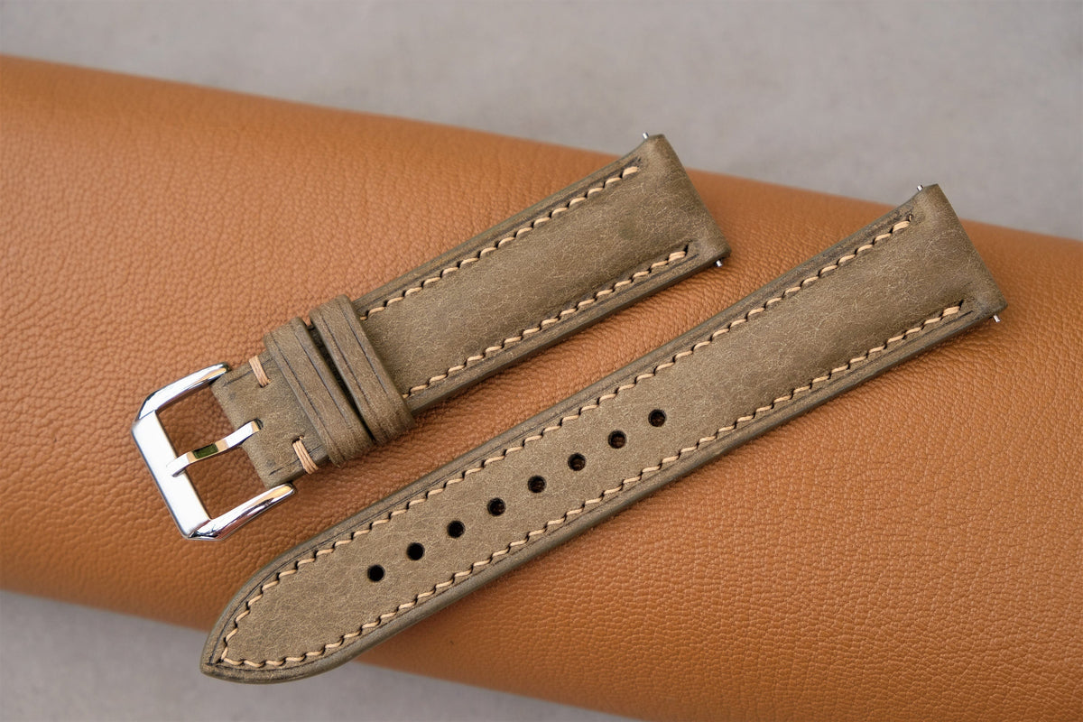 gray pueblo leather watch strap – photo 4