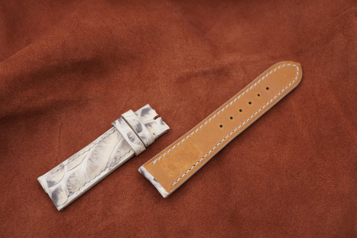 natural python leather watch strap – photo 4