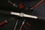 pearl white epsom leather watch strap – photo 4