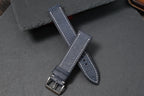 blue gray & black babele leather watch strap – photo 2