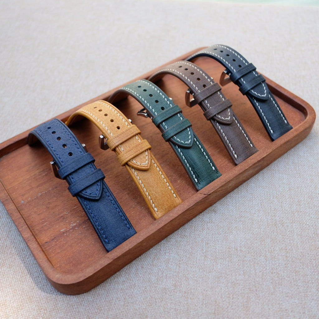 navy blue babele leather watch strap – photo 4