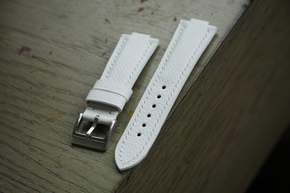 white epsom leather watch strap – photo 4