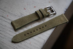 olive green suede leather watch strap – photo 4