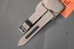 light grey canvas leather watch strap – photo 4