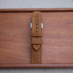 brown suede leather watch strap – photo 4