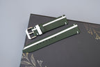 green & white epsom leather watch strap – photo 4